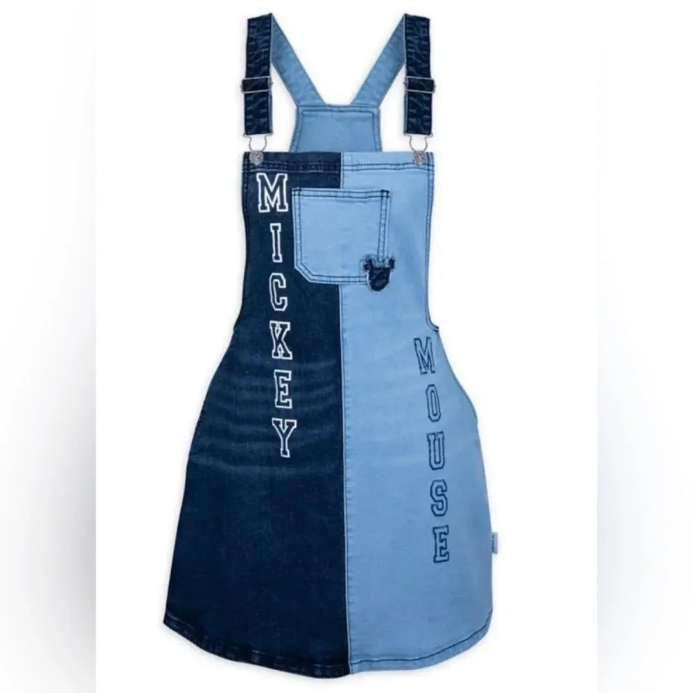 Disney Her Universe Mickey Mouse Denim Overall Dress - NWT - Picture 5 of 8